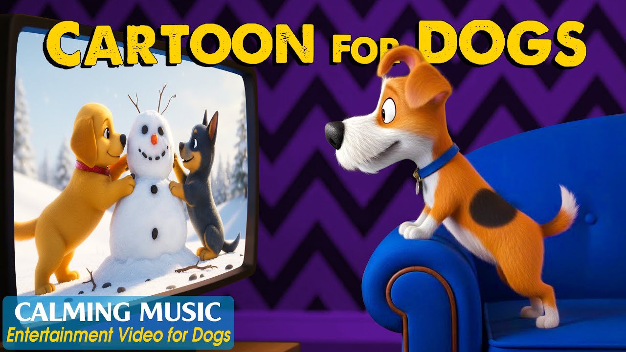 Dog Cartoon: Anti-Separation Anxiety TV for Dogs While You’re Away🐶 Dog TV & Relaxing Music for Dogs