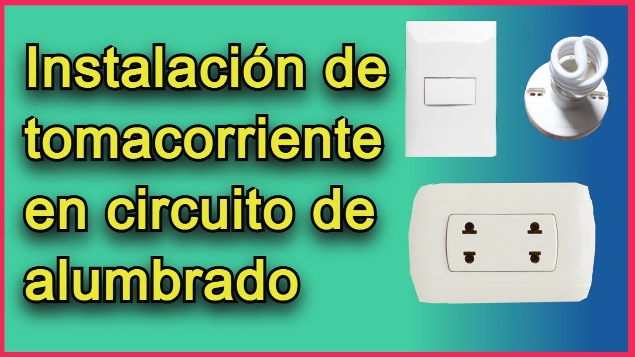 Como conectar un Tomacorriente en un circuito de Alumbrado.