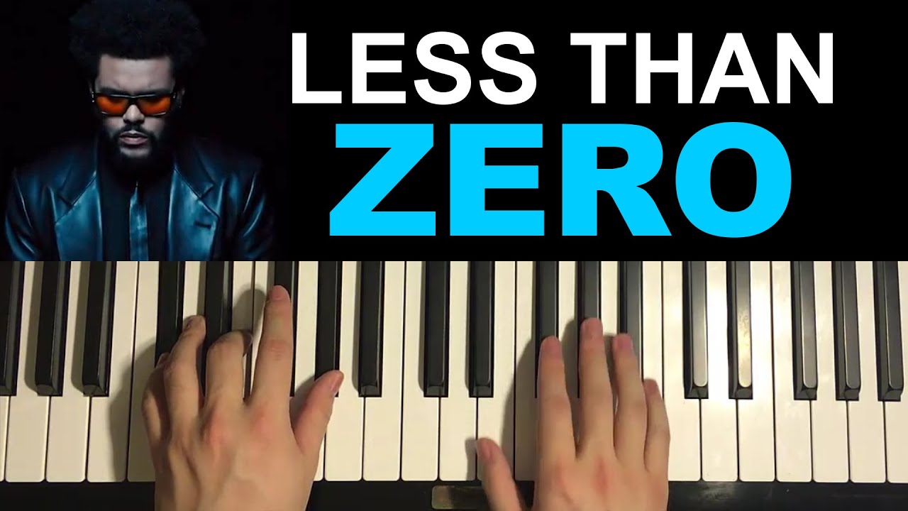The Weeknd - Less Than Zero (Piano Tutorial Lesson)