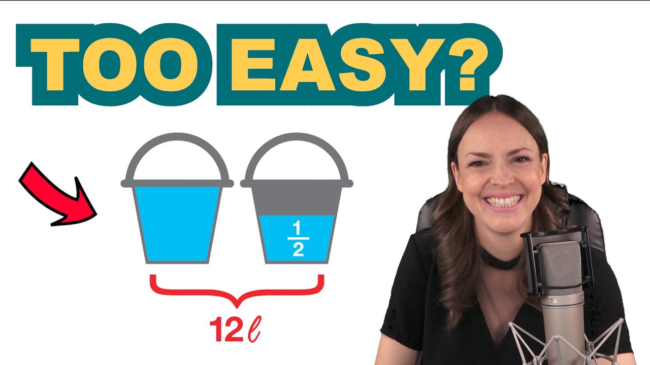 How Many Liters Fit in Each Bucket? &ndash; Math Puzzle