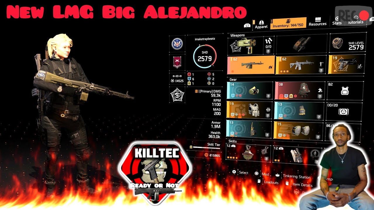 New LMG Big Alejandro 🔫😂🎮 | The Division 2| #KillTec