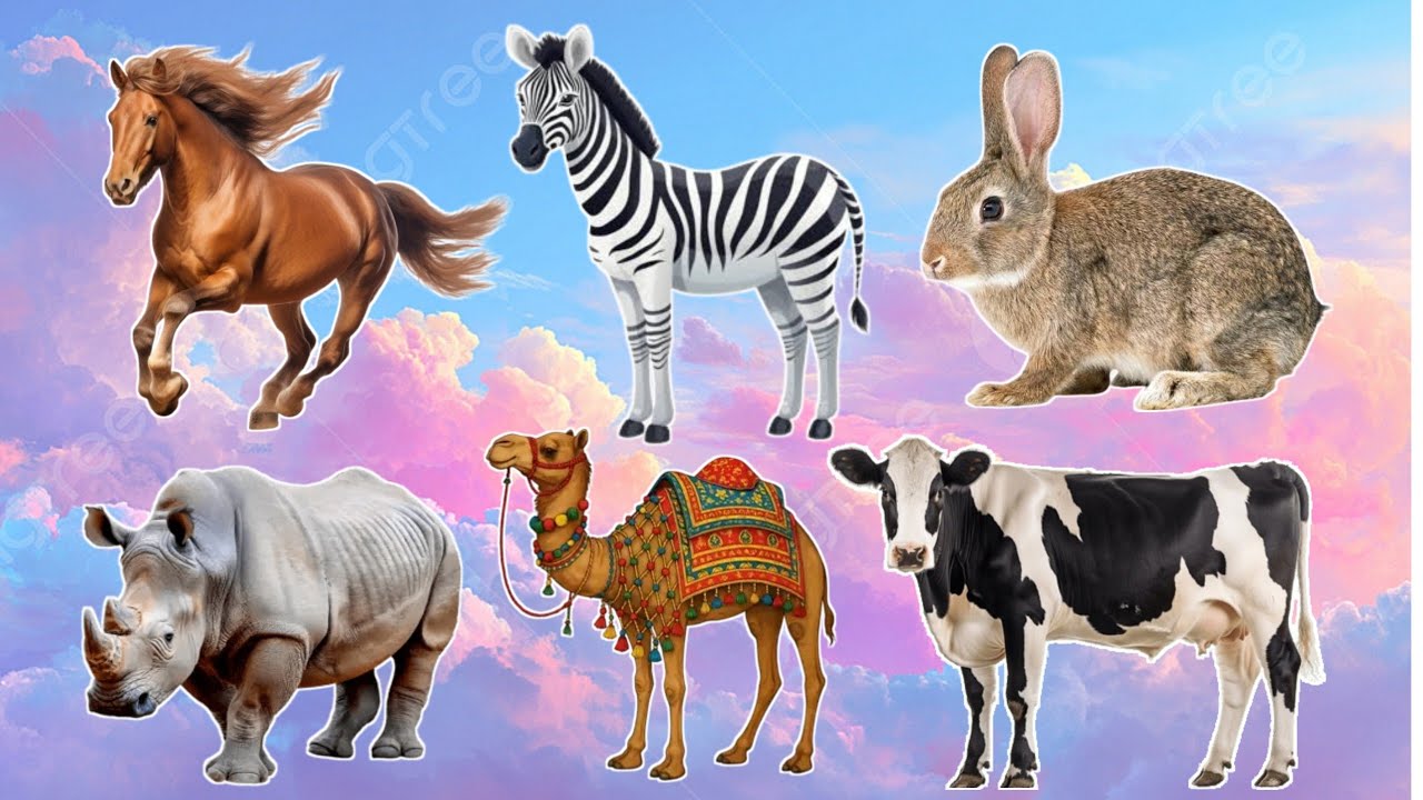 Animals Name for Kids | जानवरों के नाम बच्चों के लिए 🐶 #horse 
