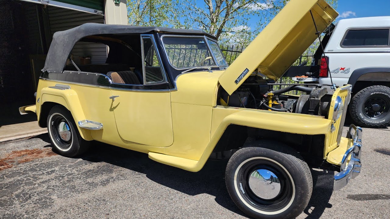 1948 Willys Jeepster - Start Up, Drive, and Walk Around Video !!