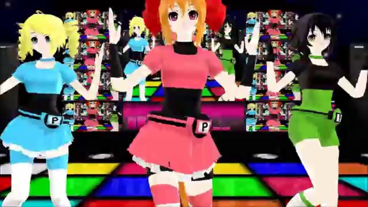 【MMD】Powerpuff Girls - Caramelldansen