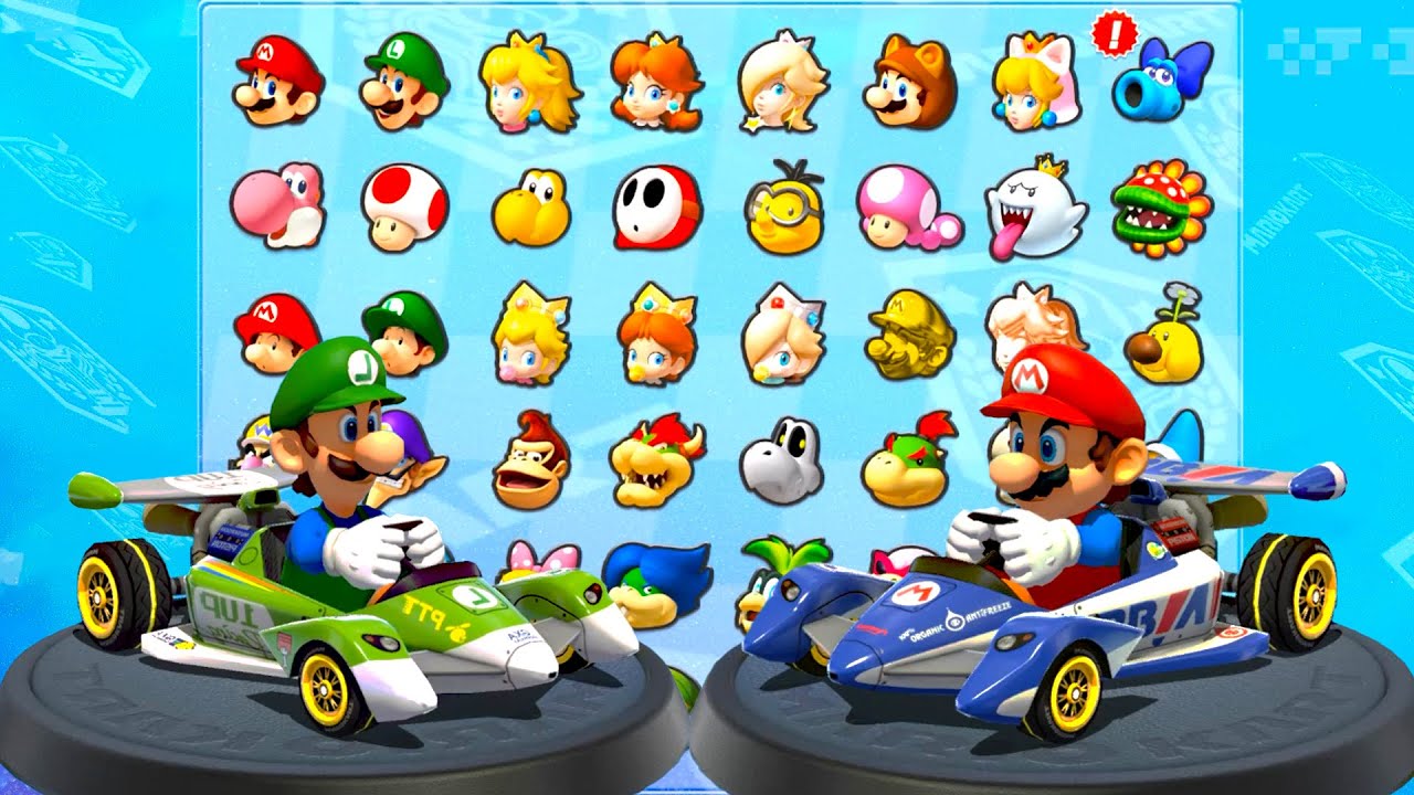 Showdown in Mario Kart 8 Deluxe: Luigi Show vs. Mario Show Racing for the Acorn Cup
