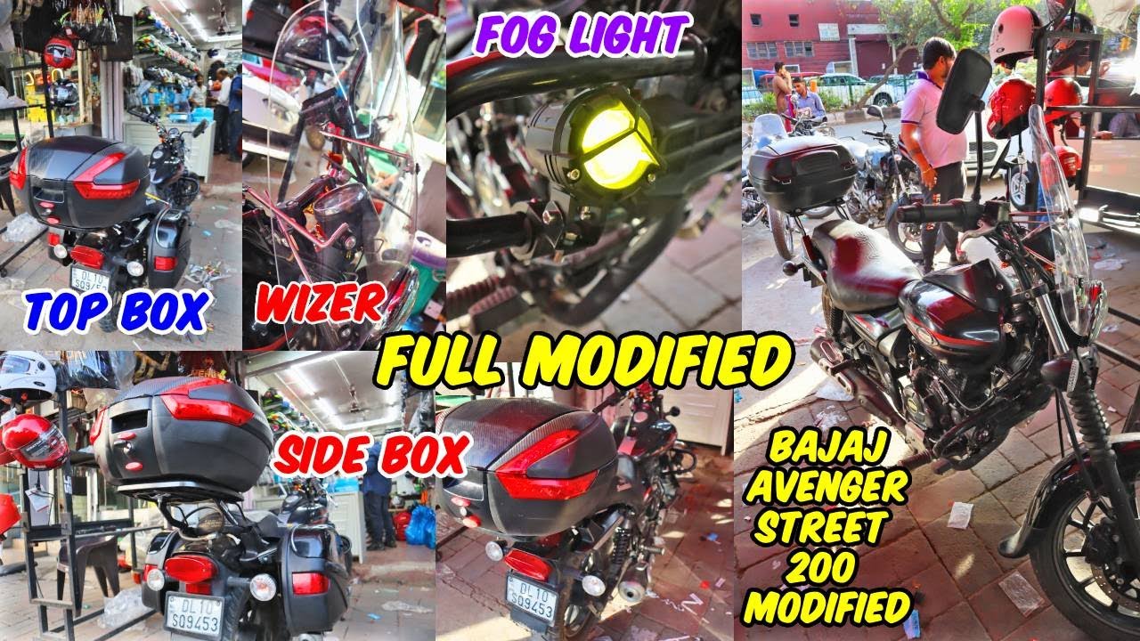 Bajaj Avenger 200 Touring Modification | Aveneger modified | Top Box Installed in Aveneger 200