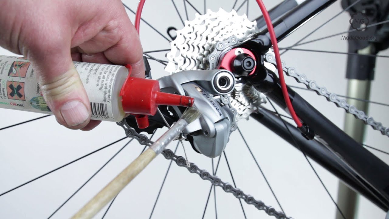 Bewegliche Fahrradteile schmieren