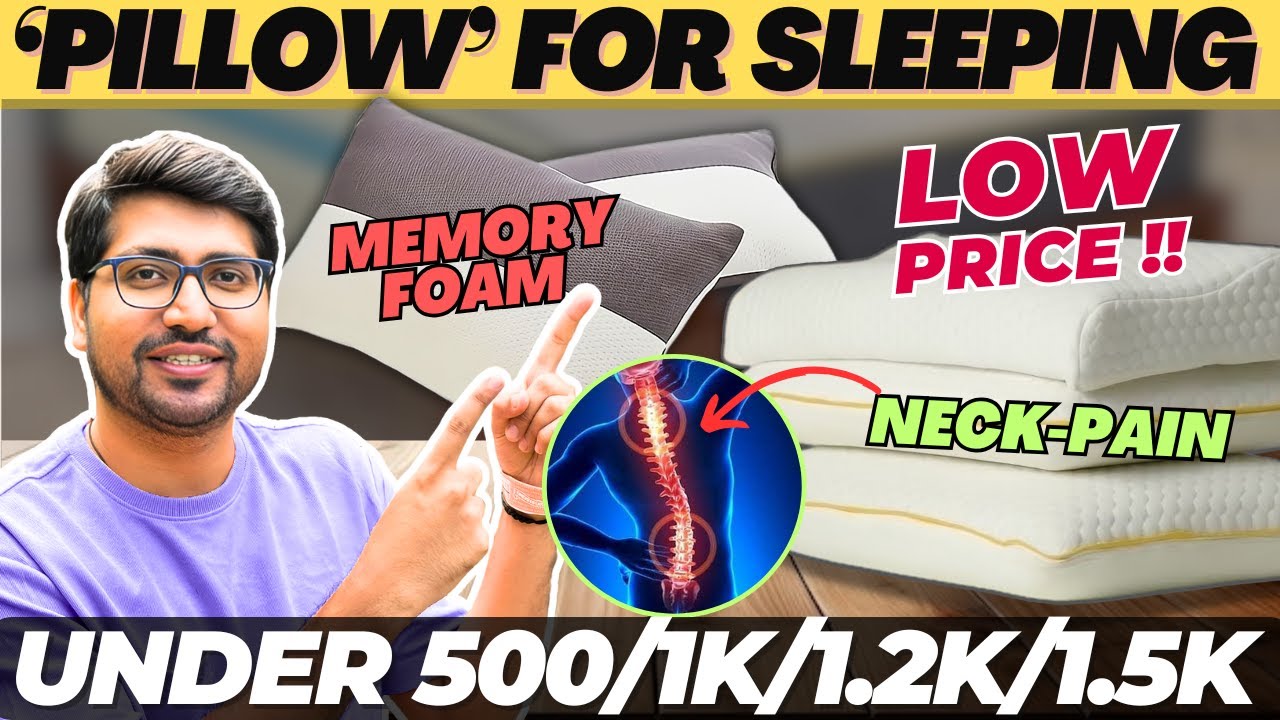 Best Memory foam pillow in India🔥Best pillow for Sleeping in India 2026🔥Best Pillow for neck pain