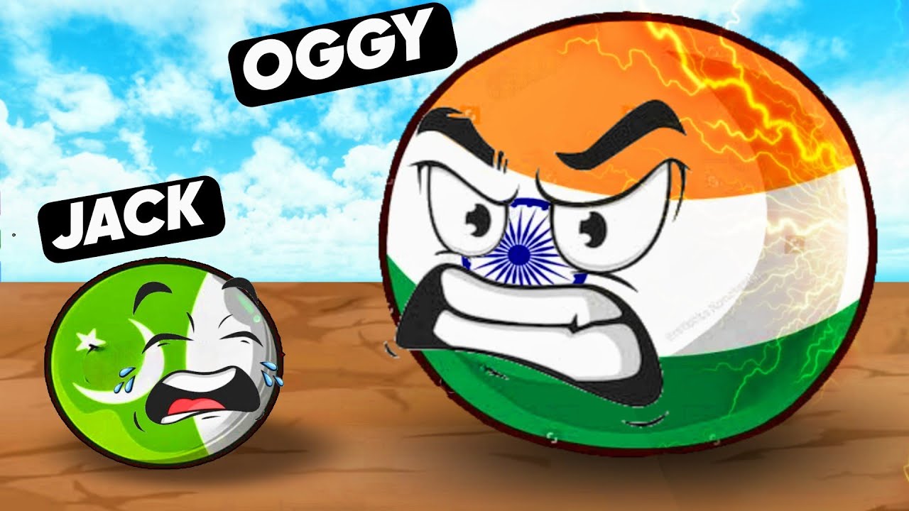OGGY BECAME GIANT COUNTRY BALL TO EAT JACK IN ROBLOX COUNTRY BALL GAME