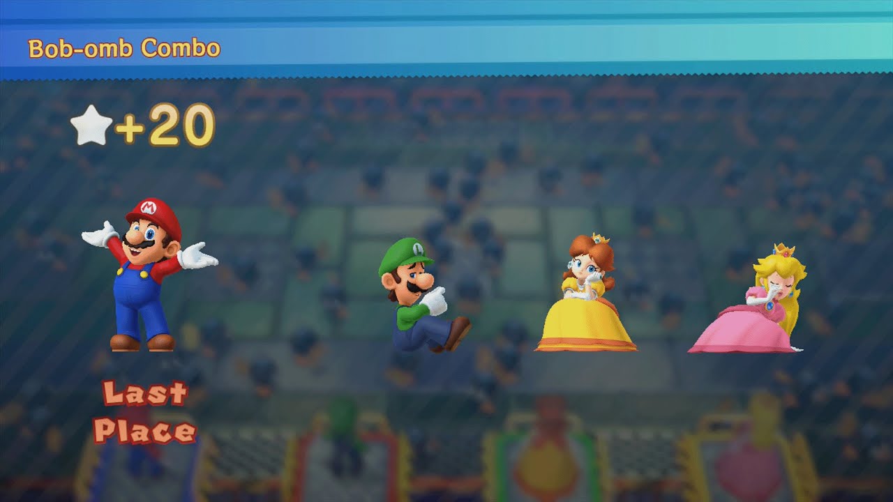 Mario Party 10 - Mario vs Luigi vs Daisy vs Peach - Mushroom Park (Master Difficulty)