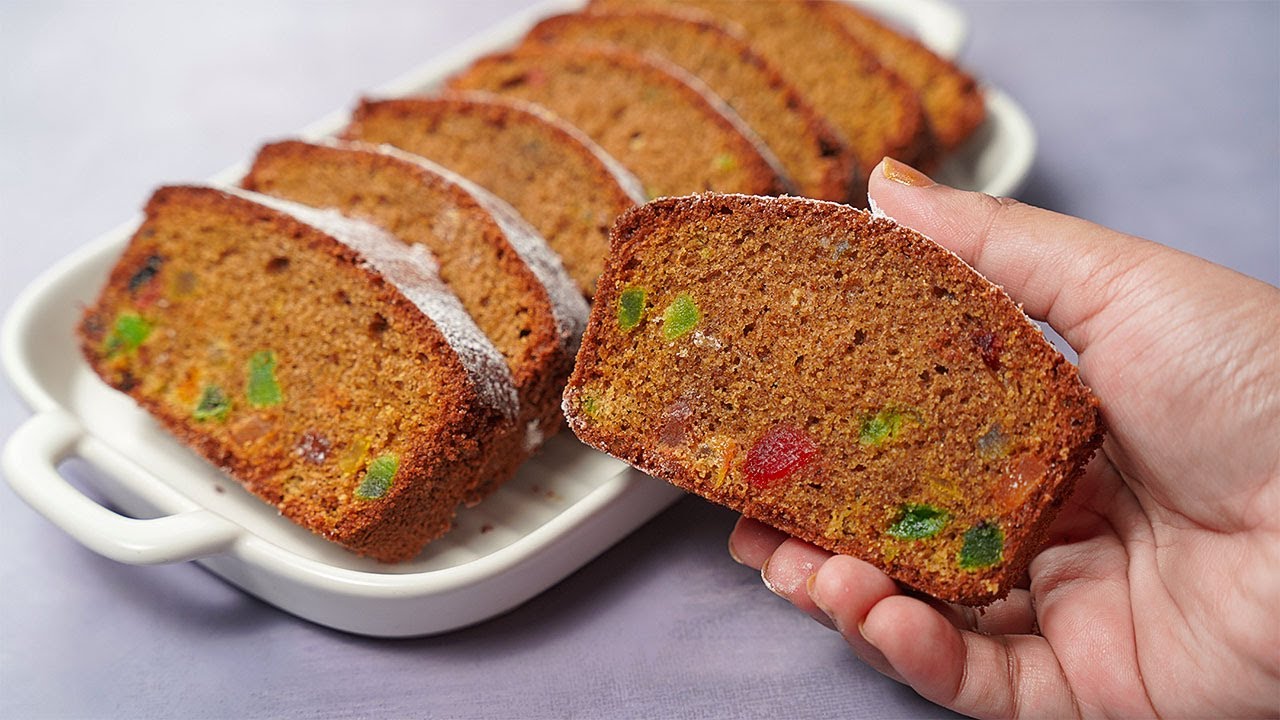 No Egg No Oven Wheat Flour Plum Cake | Eggless Christmas cake Recipe Without Oven | Yummy