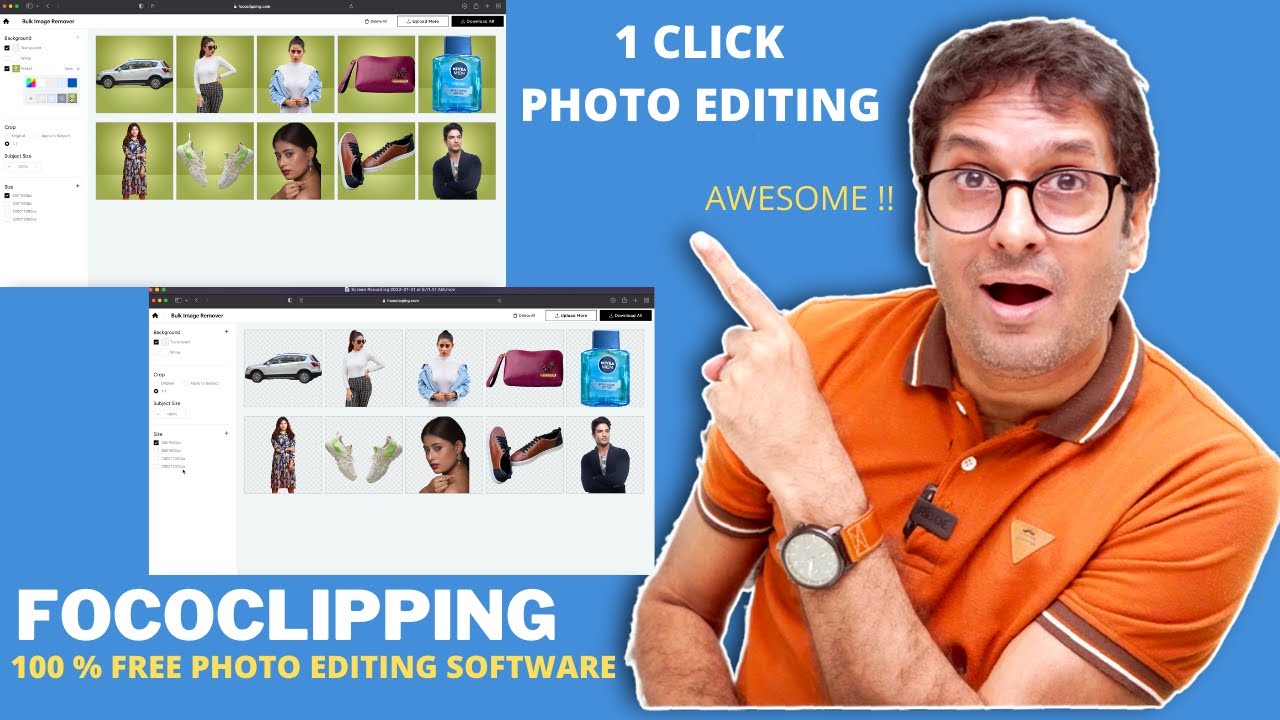 FocoClipping - AWESOME 1 Click Photo Editing Free Software