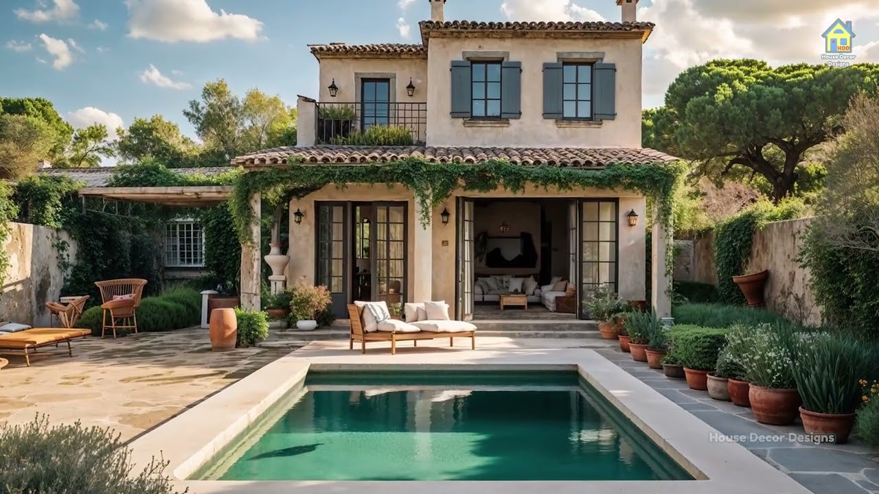 Beautiful Small Mediterranean House with Rustic Farmhouse Vibes