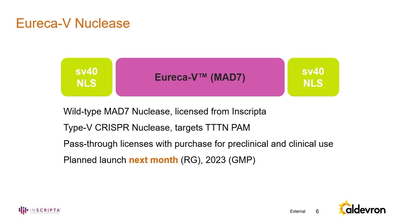 Aldevron @ Biotech Week Boston: Cas9 Enzymes and Nanoplasmid®: Superior Tools for Gene Editing