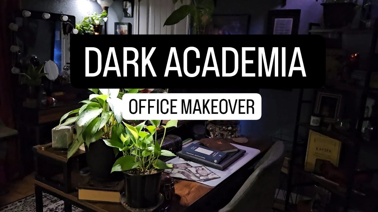 Witchey Home Office MAKEOVER! TRANSFORM Your Space DARK Cottage Core Style!
