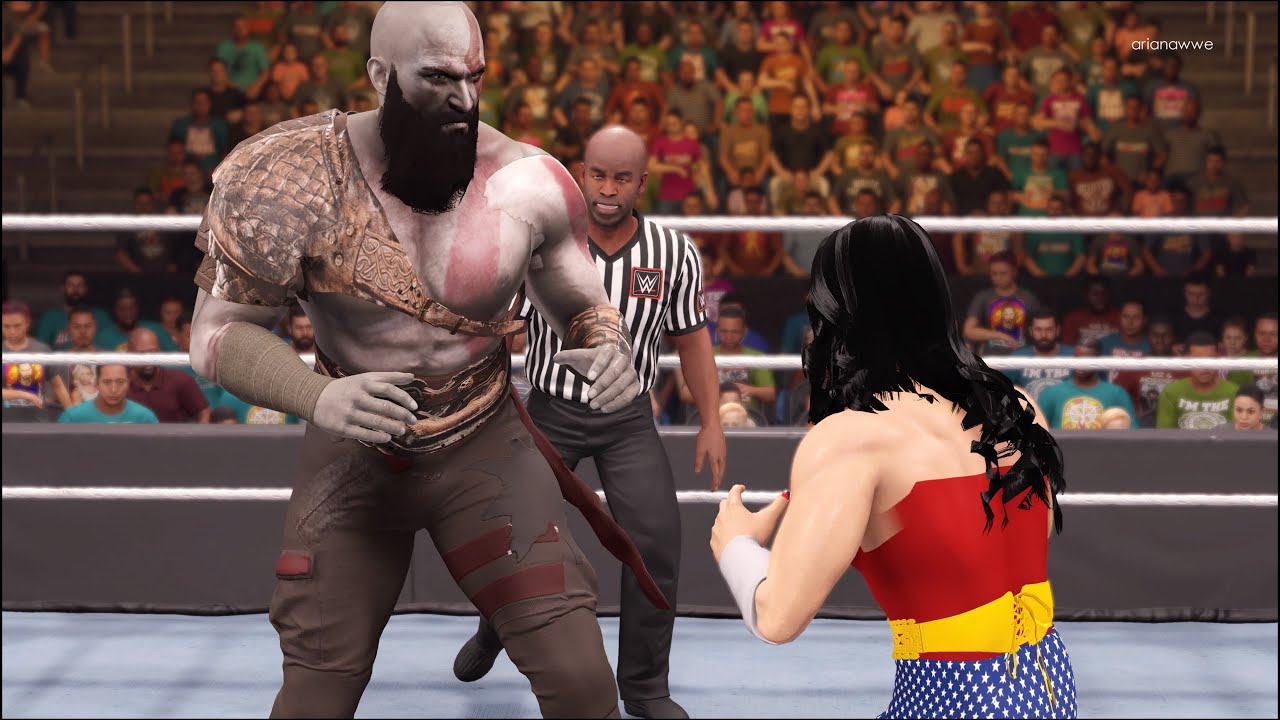 ⭐ Wonder Woman vs Kratos - WWE 2K22 ⭐