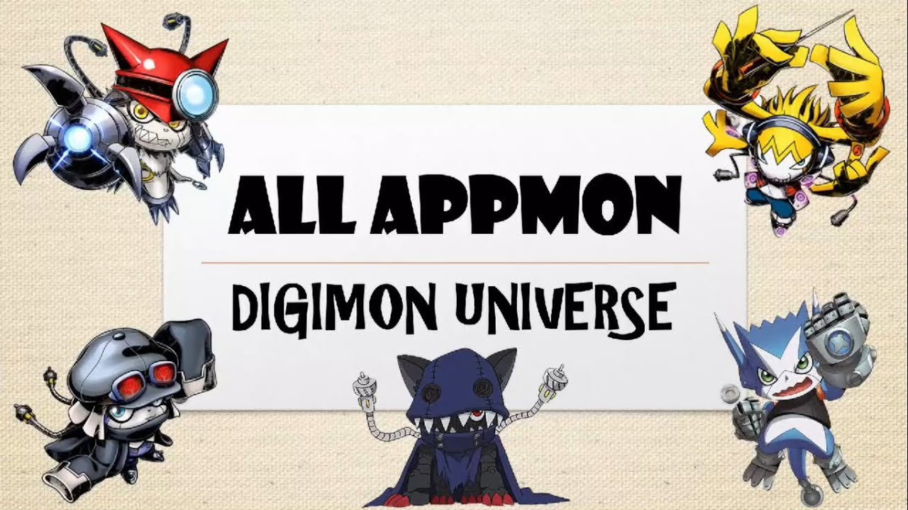 All Appmon in Digimon Universe
