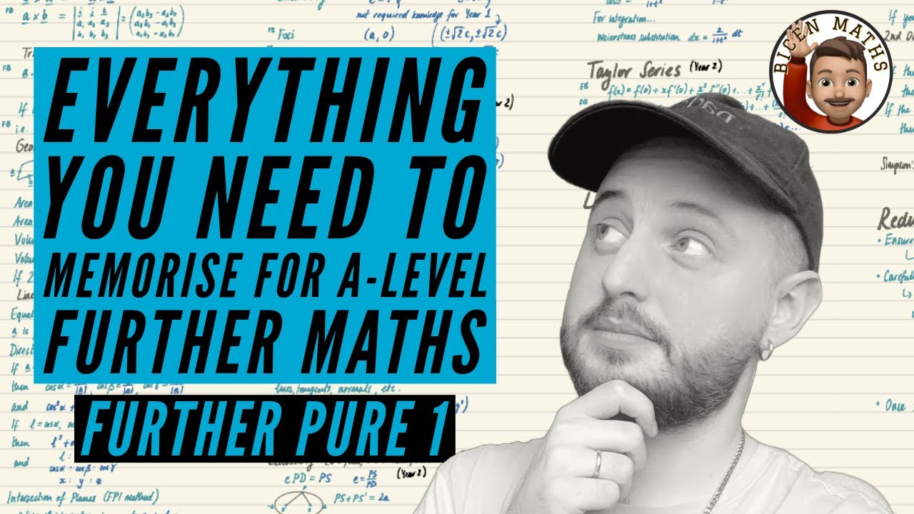 Everything you NEED to memorise for A-Level Further Maths • Part 5: Further Pure 1 (FP1) 💡