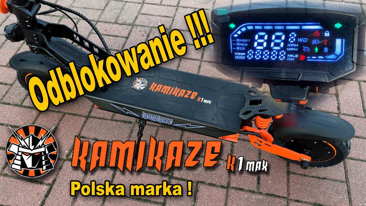 KAMIKAZE K1 MAX. Odblokowanie oraz funkcje panelu sterowania :)