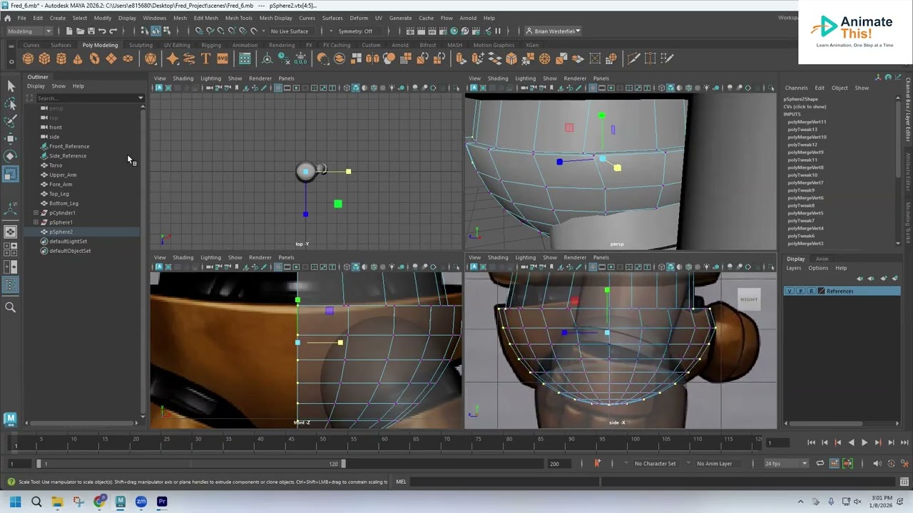 Building An Animatronic Horror Bear - Episode 6 – Building the Waist & Using Average Vertices