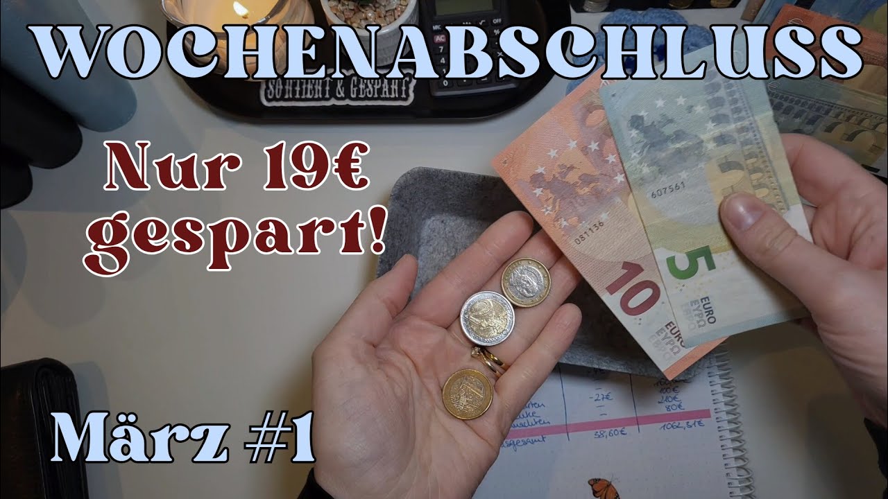 Kleine Beträge zählen auch 💸  | Wochenabschluss + Cash Stuffing