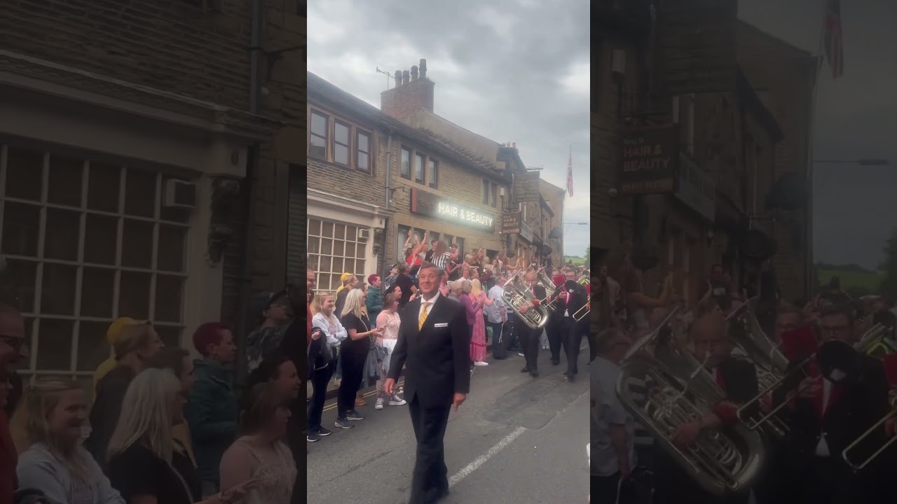 Black Dyke Band at Delph Contest Road March 2025 #whitfriday
