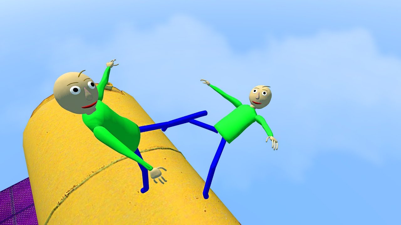 Garry's Mod Ragdolls ep.32 Baldi's Basics ragdolls [GMOD]