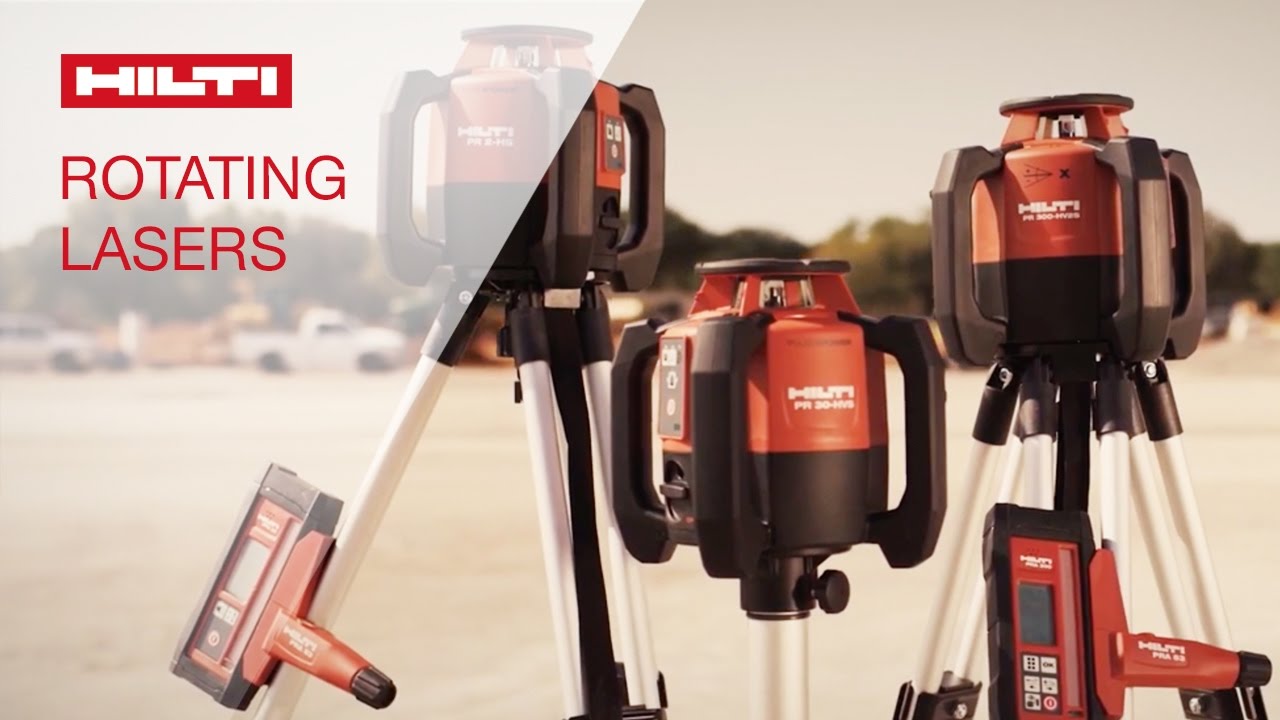 DEMO of the Hilti rotating lasers PR 300-HV2S, PR 30-HVS and PR 2-HS