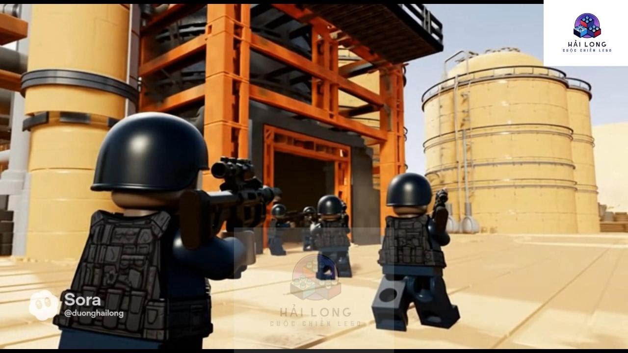 LEGO SWAT| Desert Oil Refinery War| LEGO SWAT