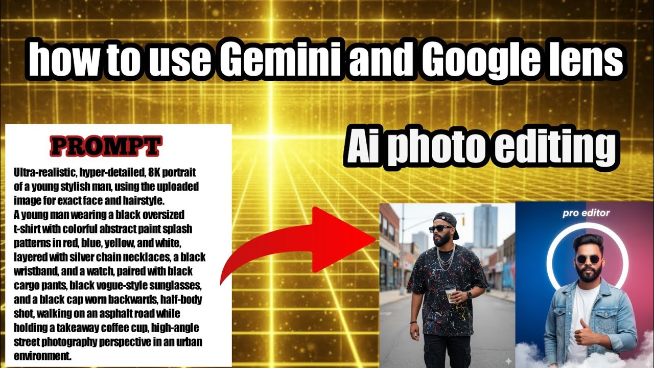 How to use Gemini and Google lens ai photo editing 