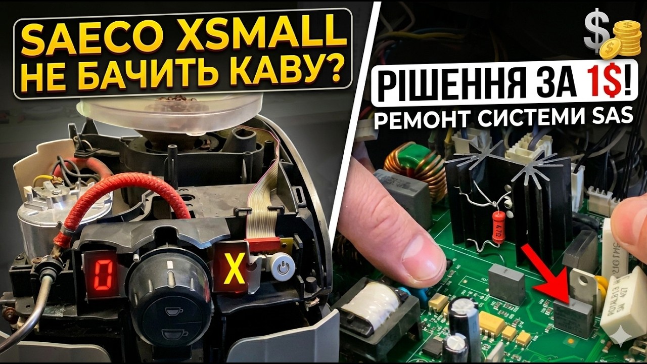 Saeco Xsmall не бачить каву? Рішення за 1$! Ремонт системи SAS ☕️