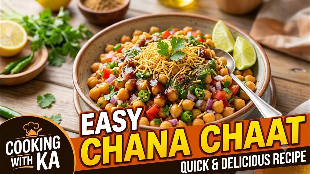 Easy Chana chat Recipe/ Homemade healthy diet chana chat recipe 