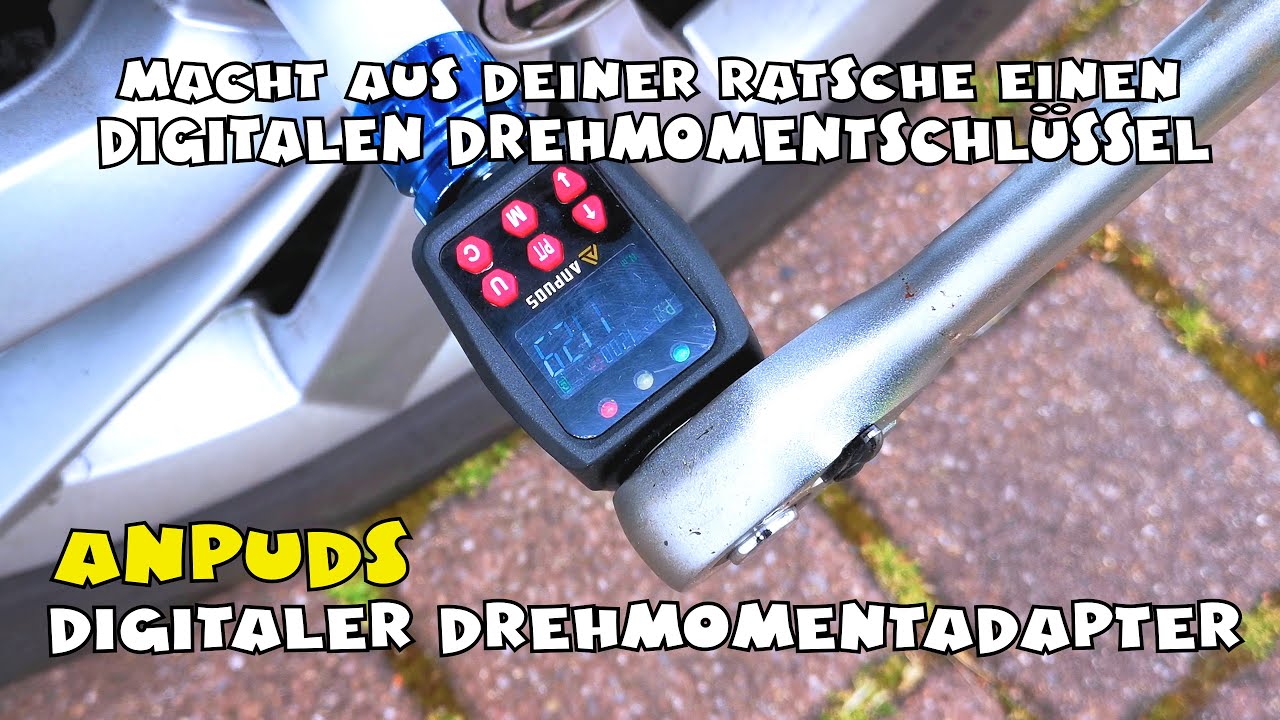 ANPUDS Digitaler Drehmomentadapter, 1/2 Zoll 10-200 Nm