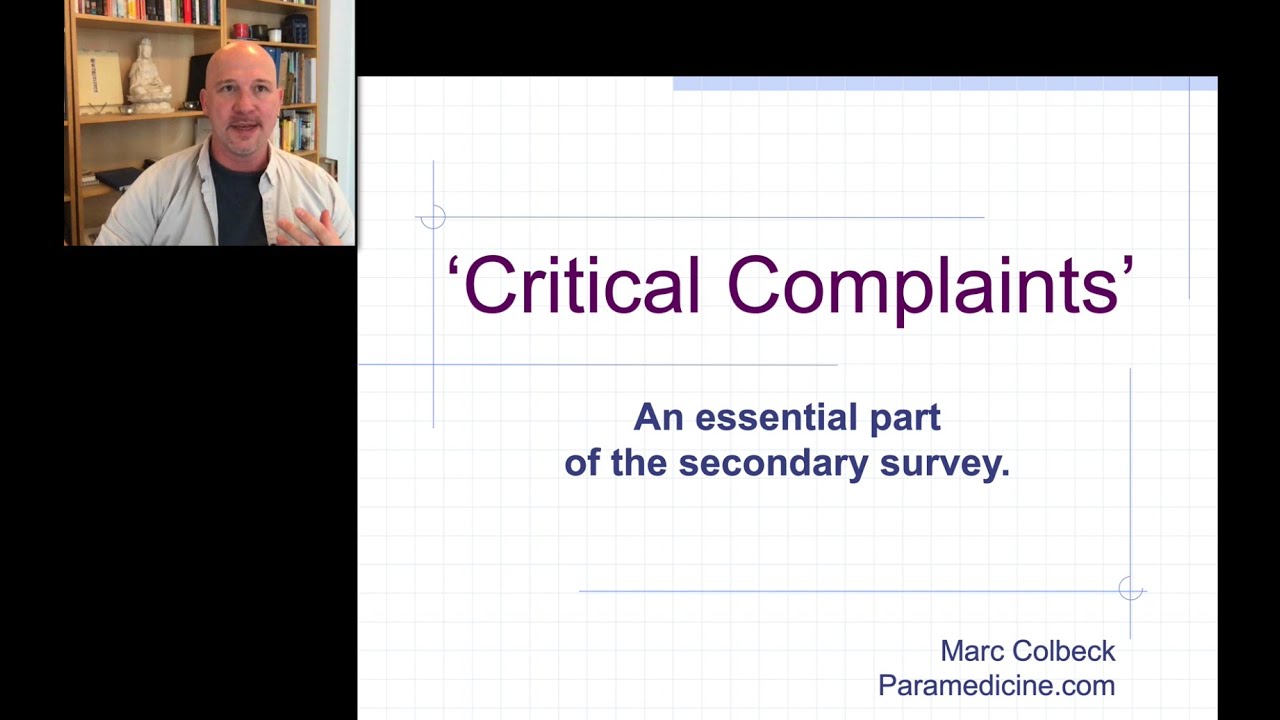 An overview of the 'Critical Complaints'