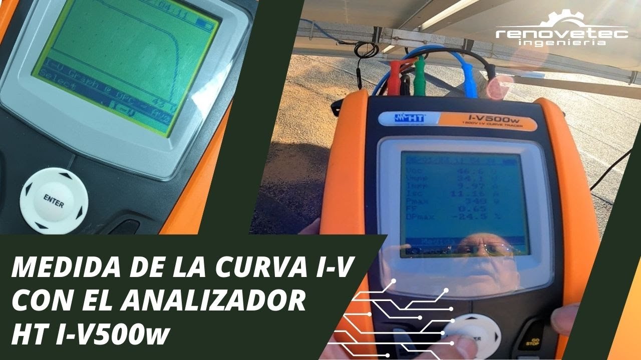 MEDICIÓN DE CURVA I-V CON ANALIZADOR HT I-V 500w