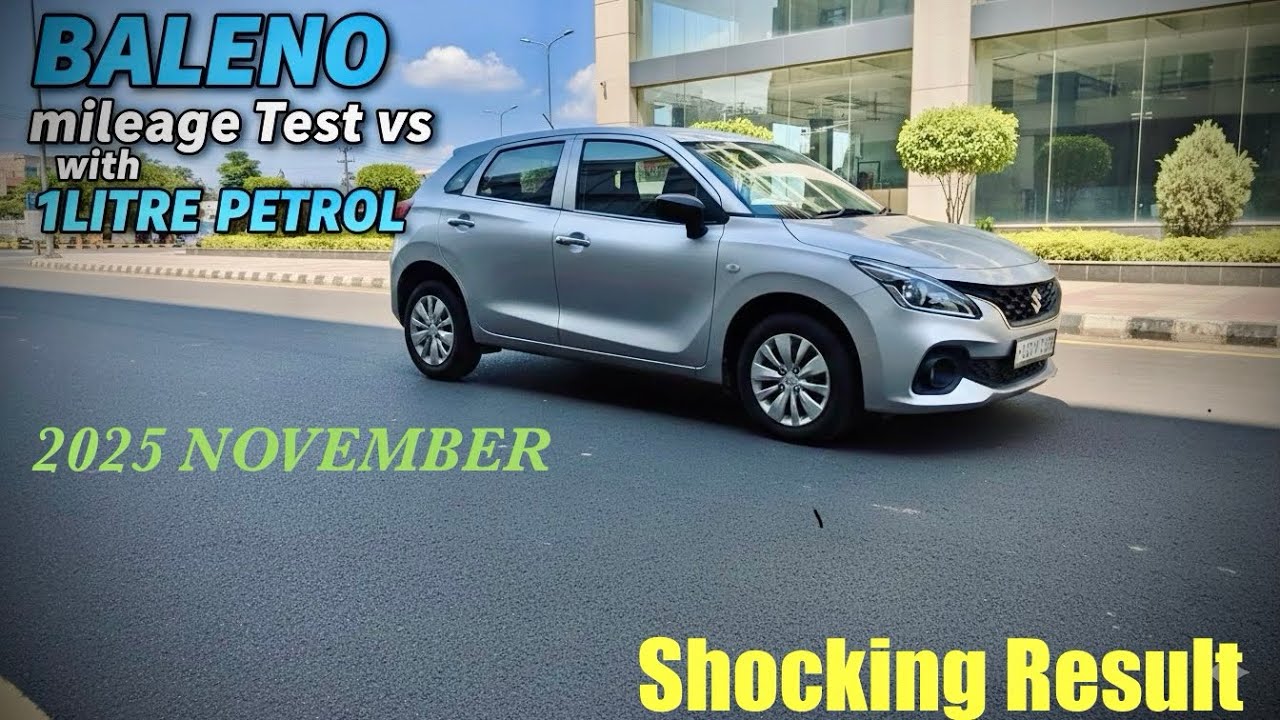 2025 Maruti BALENO 1 Litre Petrol Mileage Test | 1.2L 88Bhp | Shocking Result!😮 |4K #baleno #mileage