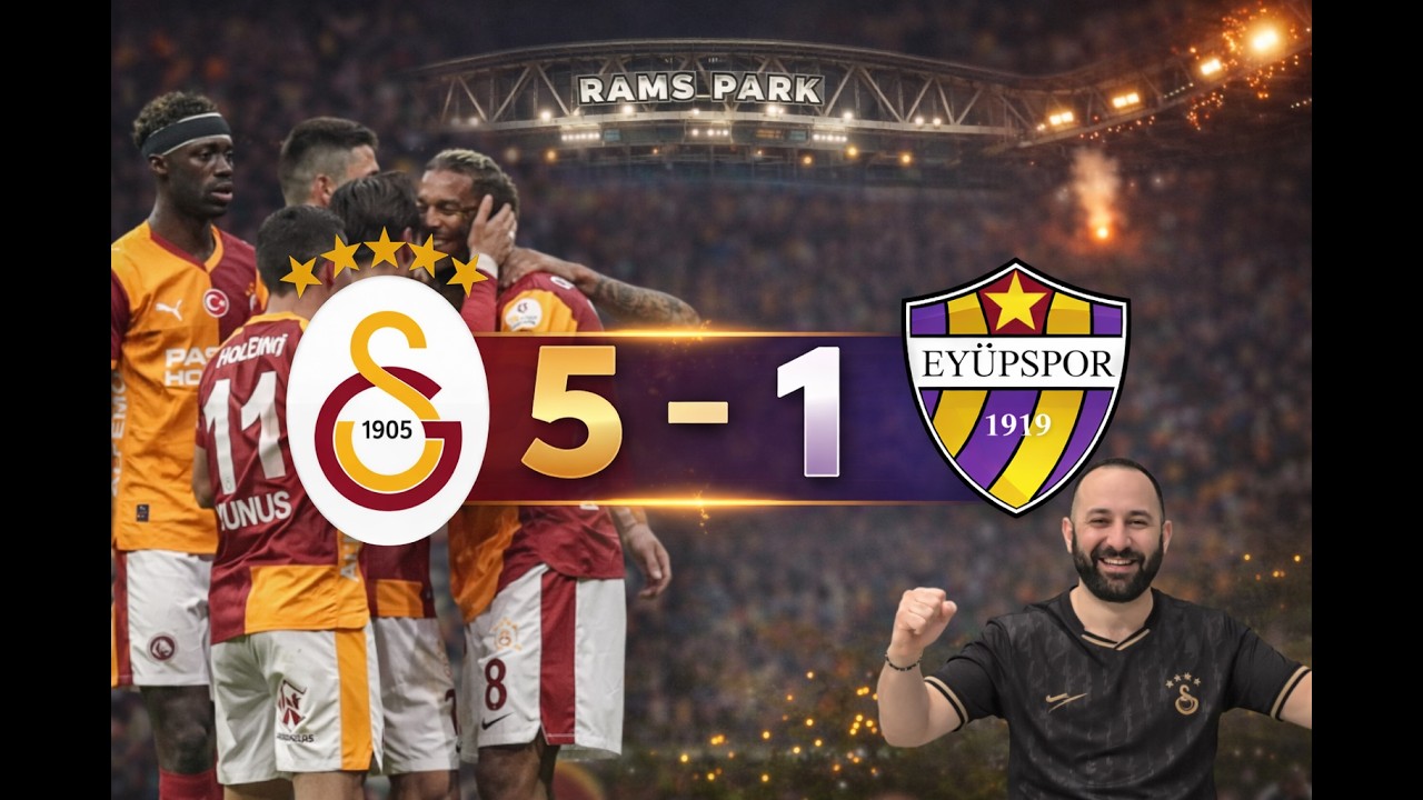 RAMS PARK’TA ŞOV!!! GALATASARAY 5-1 EYÜPSPOR #Galatasaray #GS #Eyüpspor #SüperLig #trend #keşfet