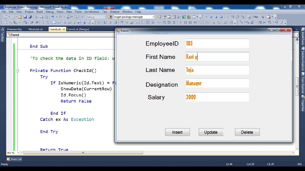 VB.NET : Create Mini Project | Validation of Textbox | Part-2