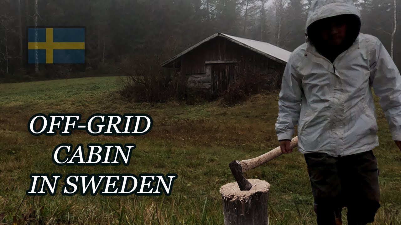 Off-Grid Cabin in Sweden – Candlelight, Quiet Cooking, Old Stove (No talking).