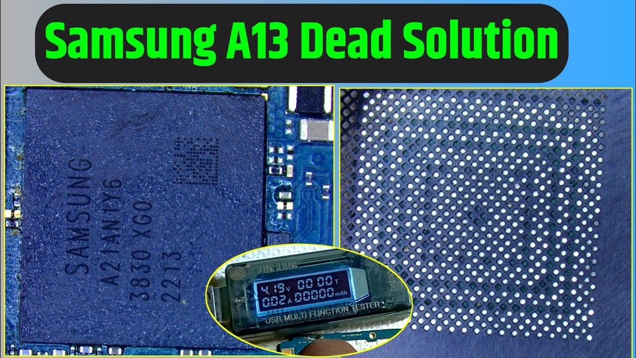 Samsung A13 Dead Solution | Bga Ic Reballing Universal Stencil Trick