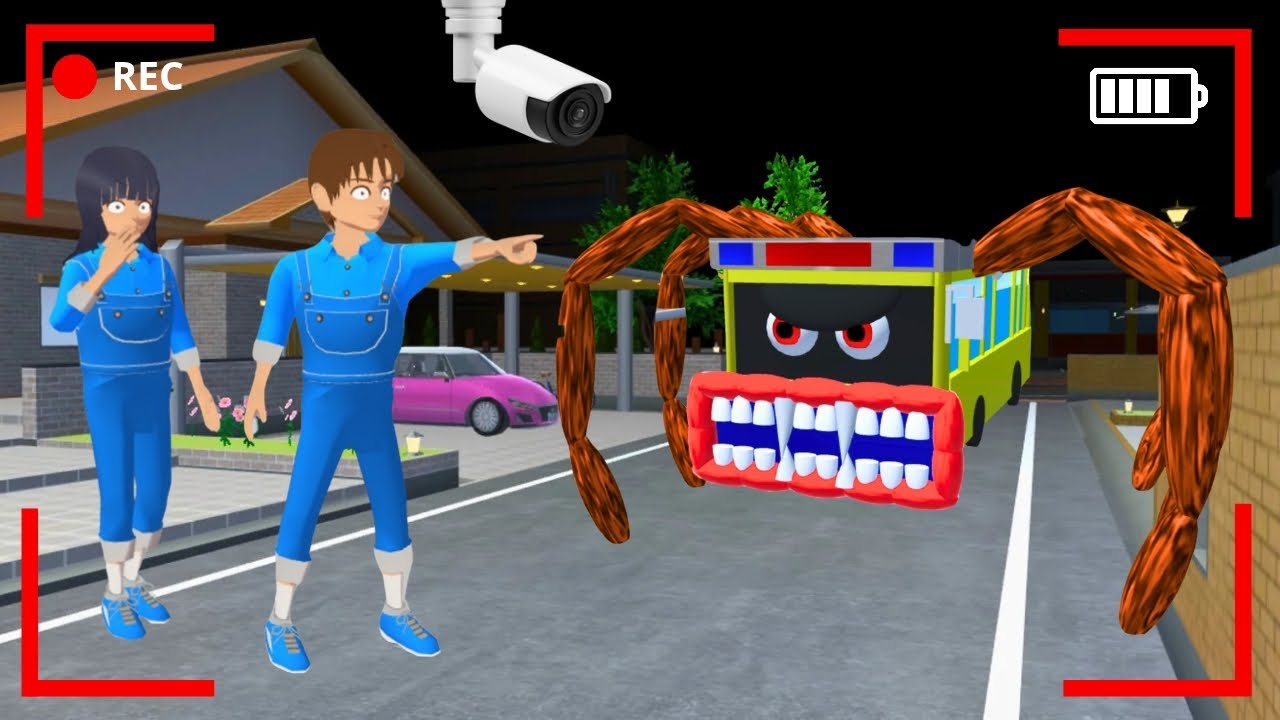 Yuta Mio Panik CCTV Merekam BUS EATER Di Depan Rumah 😱| Sakura School Simulator