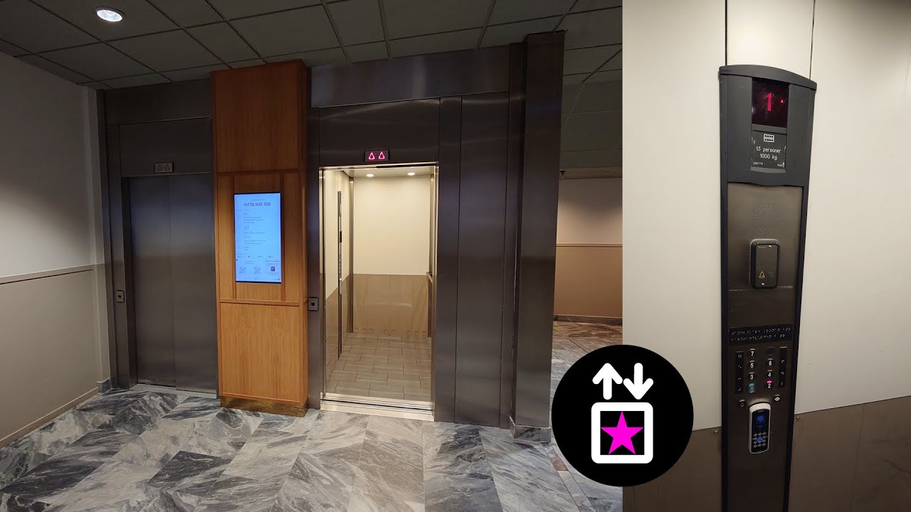 Sundbyberg, SWE: 1998 KONE MonoSpace MRL-Traction Elevators at Landsvägen 39