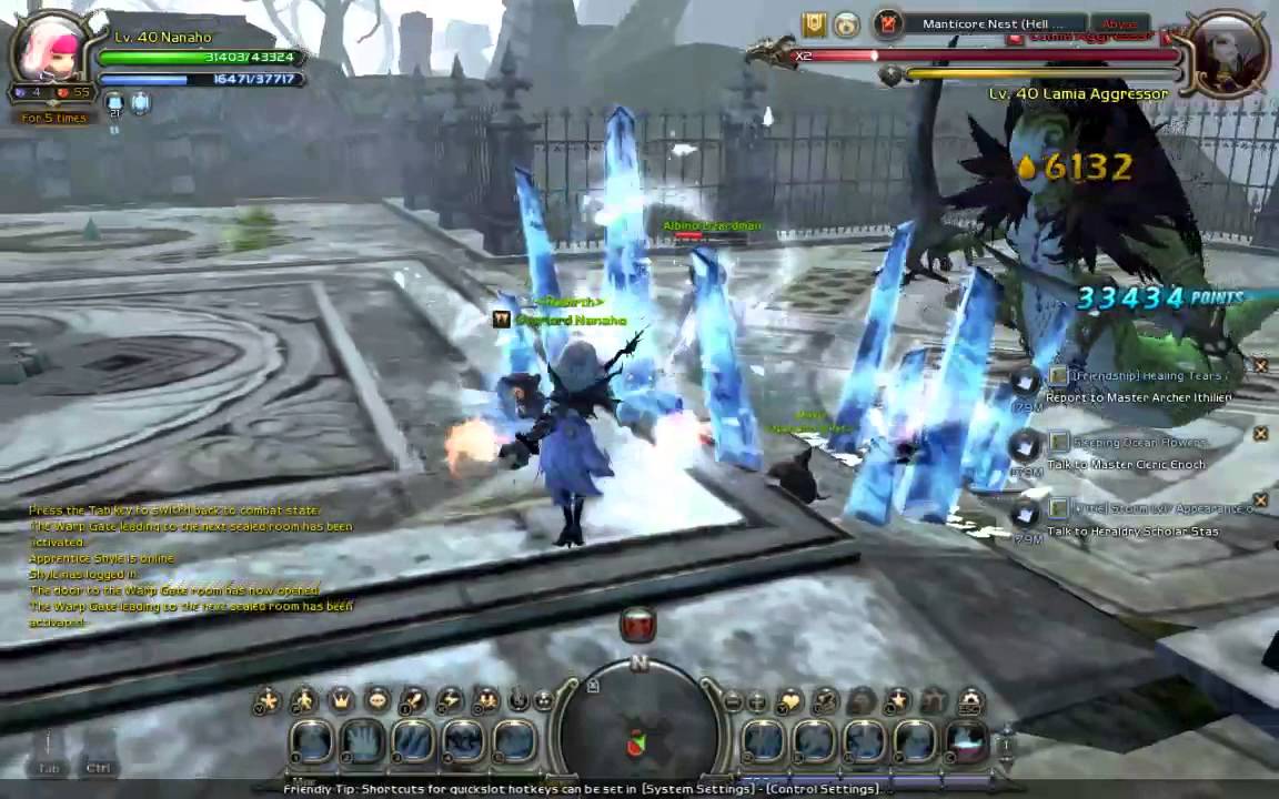 [ Dragon Nest Europe - Levelcap 40 ] Manticore Hell Solo with Elemental Lord