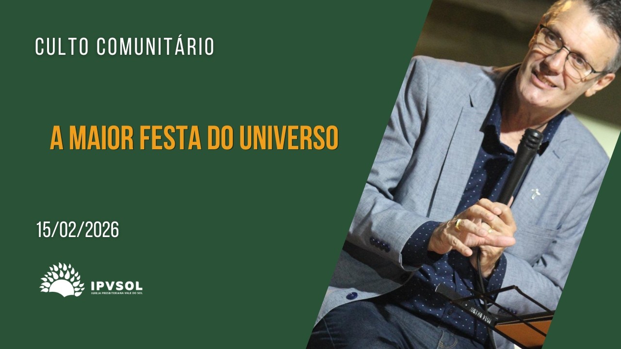 A maior festa do universo I Pr Geraldo Márcio 19:00h I 15/02/2026