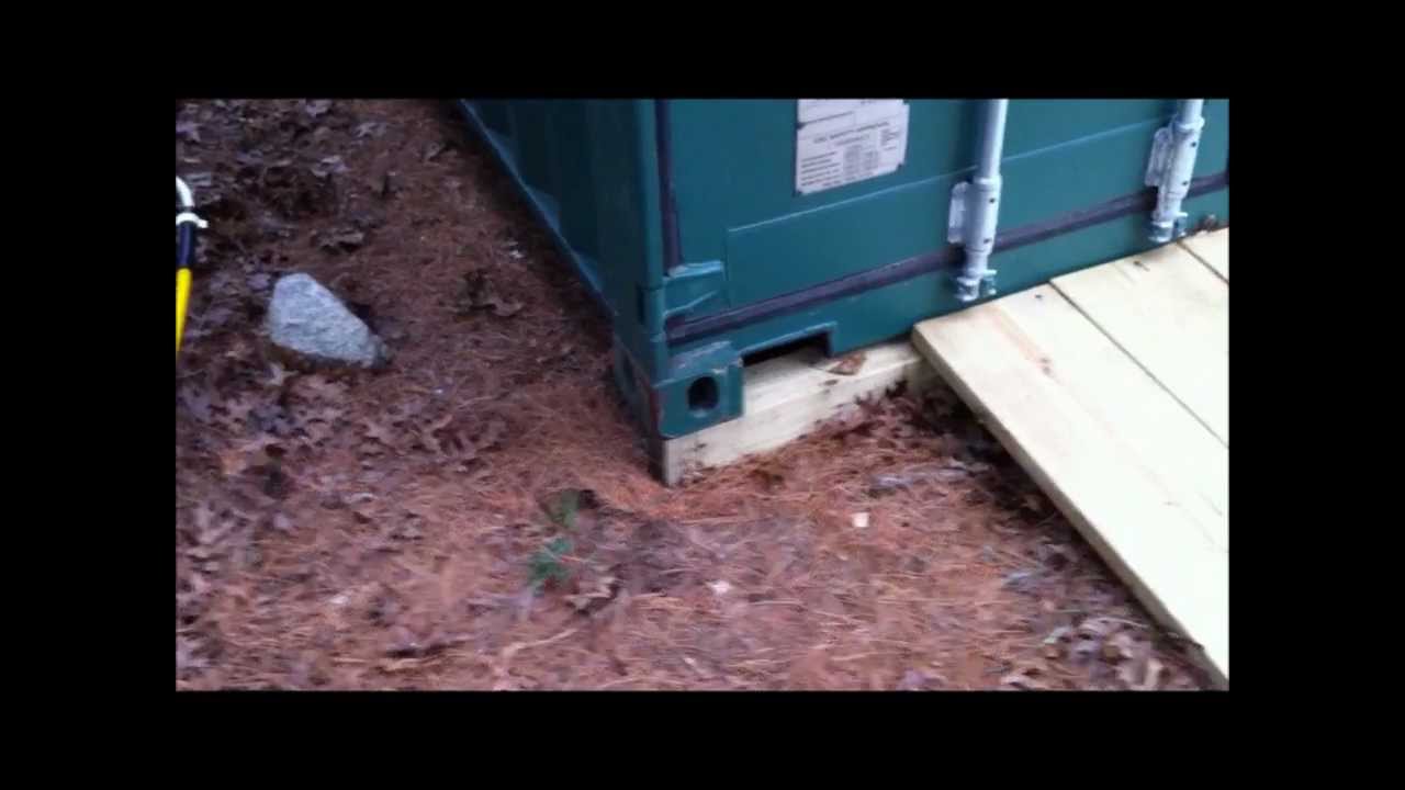 How to Keep Your Shipping Container Off The Ground