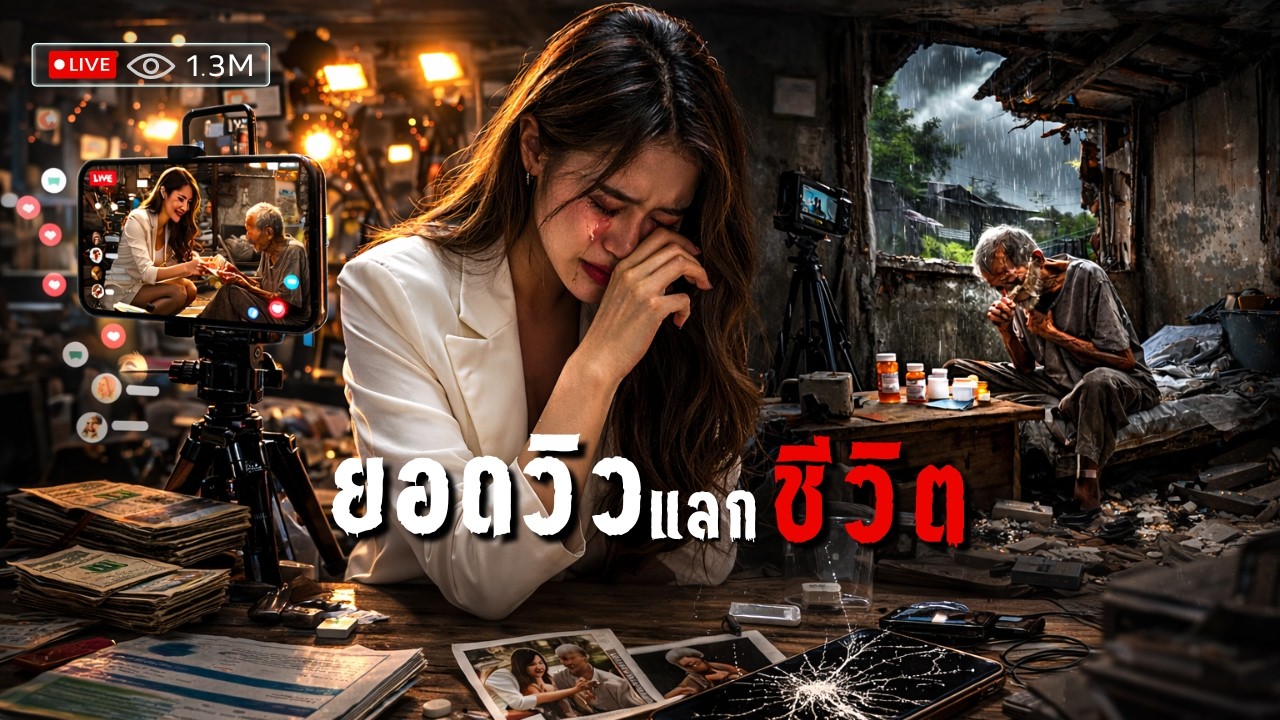 ยอดวิวแลกชีวิต #ธรรมะ5วิ #podcast #ธรรมะเดอะซีรีย์ #เรื่องสั้นจบในตอน #กฎแห่งกรรม