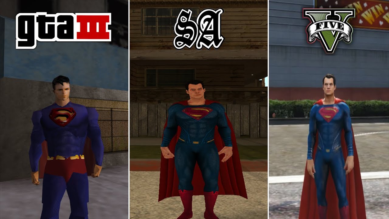 Superman in GTA Games (Evolution)