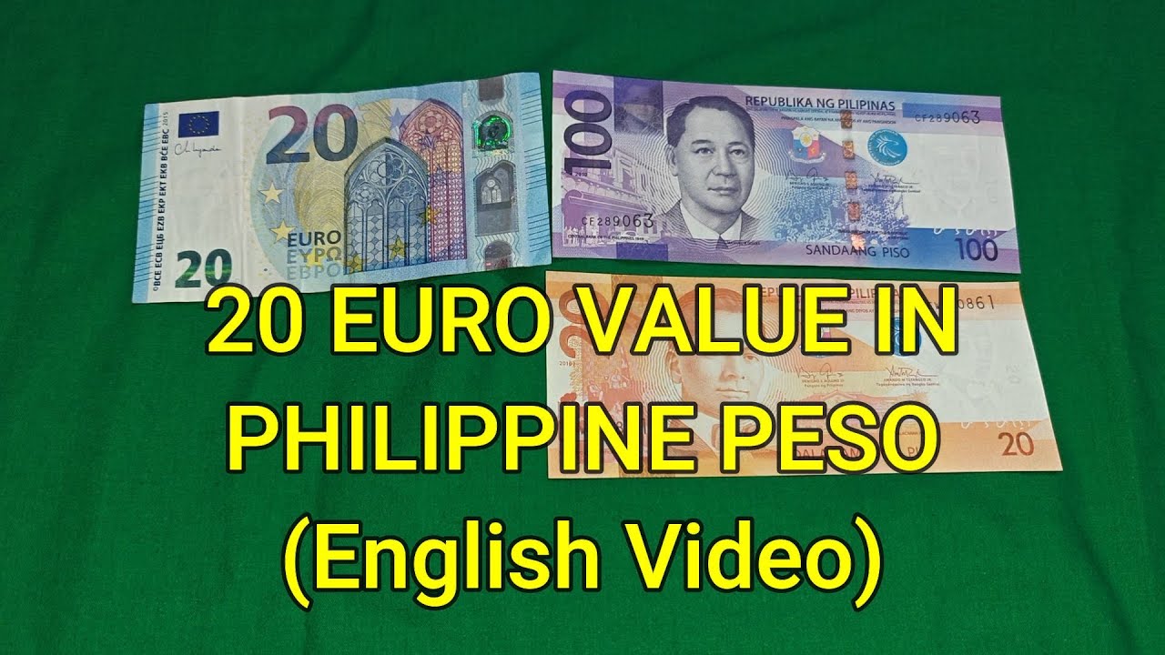 20 Euro to Philippine Peso - 20 Euro convert to Philippine Peso - Currency Universe English