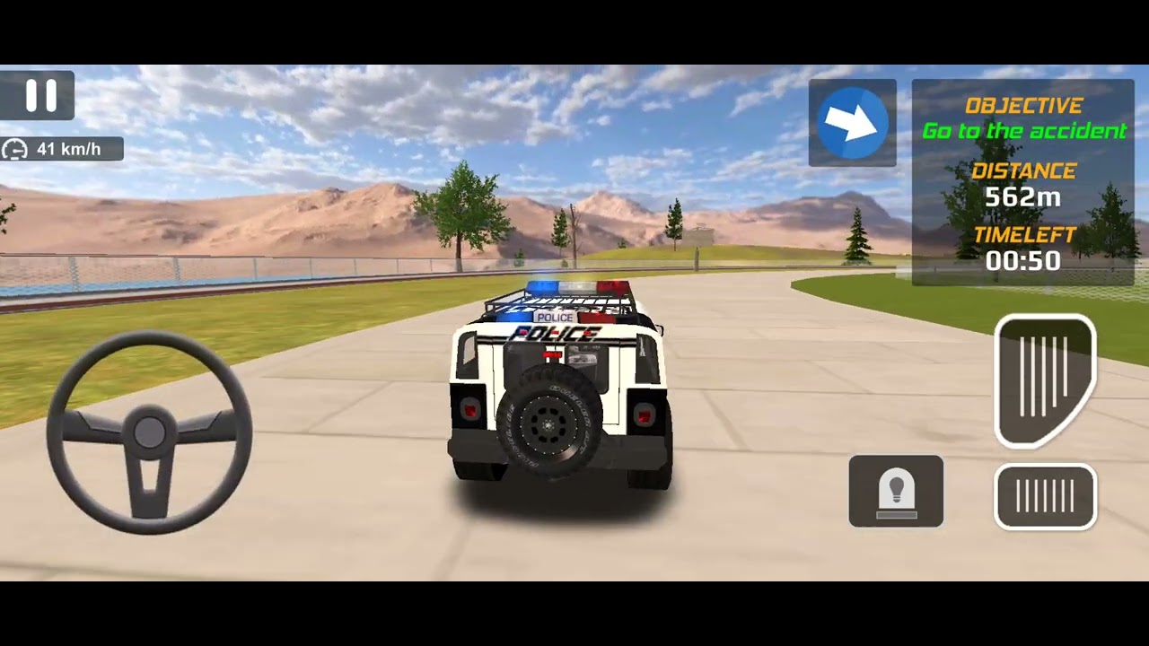 Best police car game over the bridge 3D view of day 1 @astroxyt-k4e 