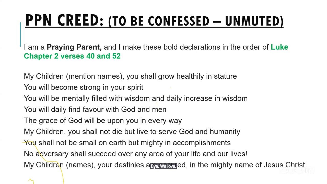 PRAYING PARENTS NETWORK / SESSION 5/ HANNAH OYEBANJO / 20:02:2026